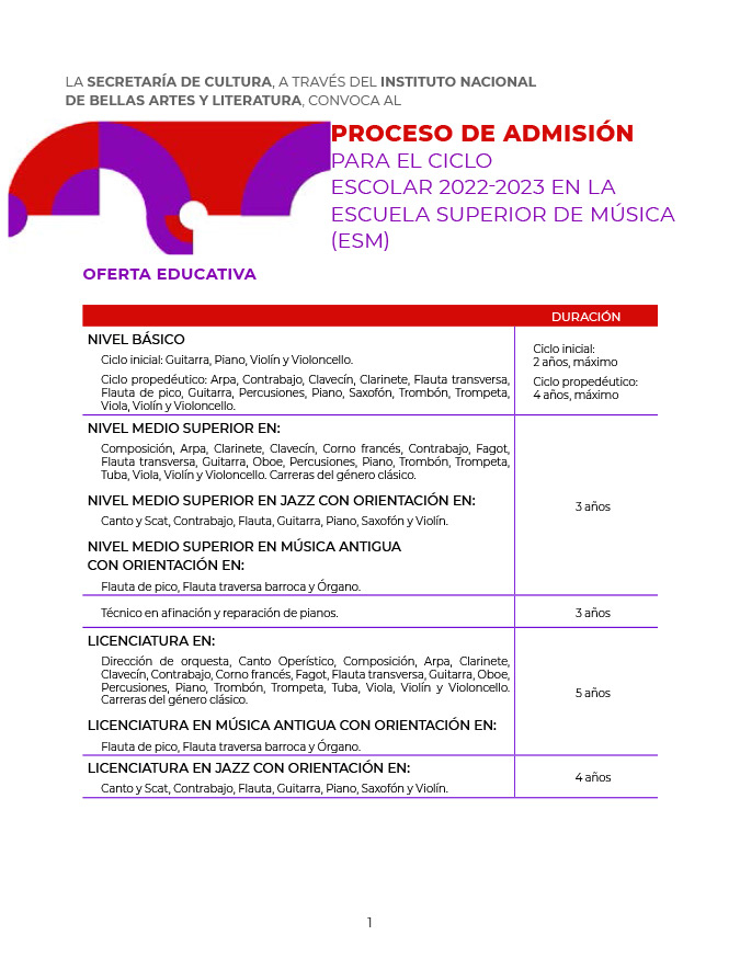 convocatoria-admision-escuela-superior-de-musica-2022-1