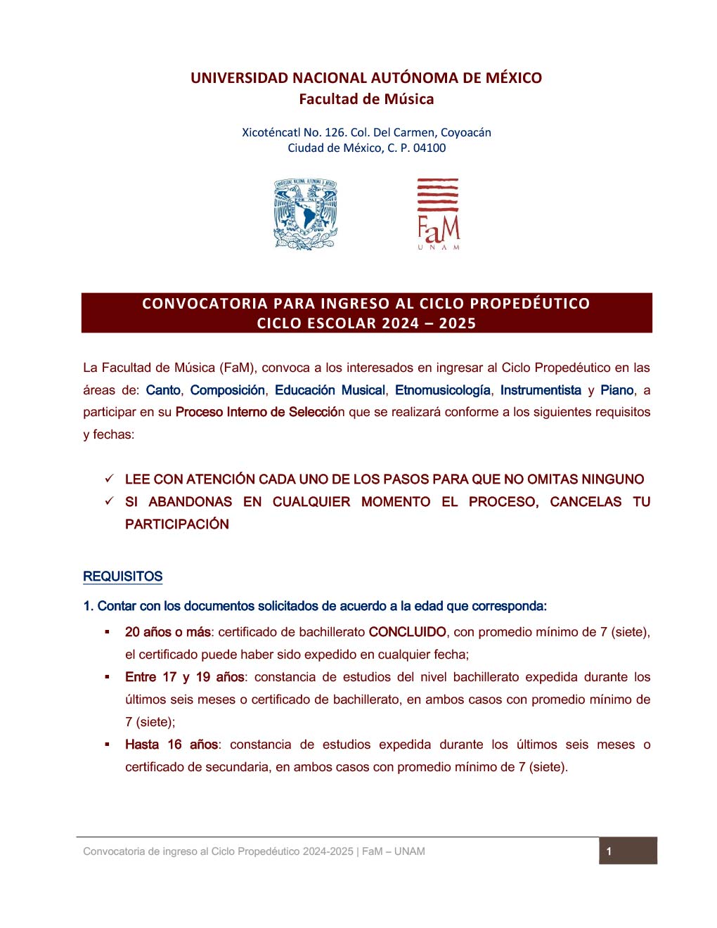 convocatoria-ingreso-fam-unam-2024-1